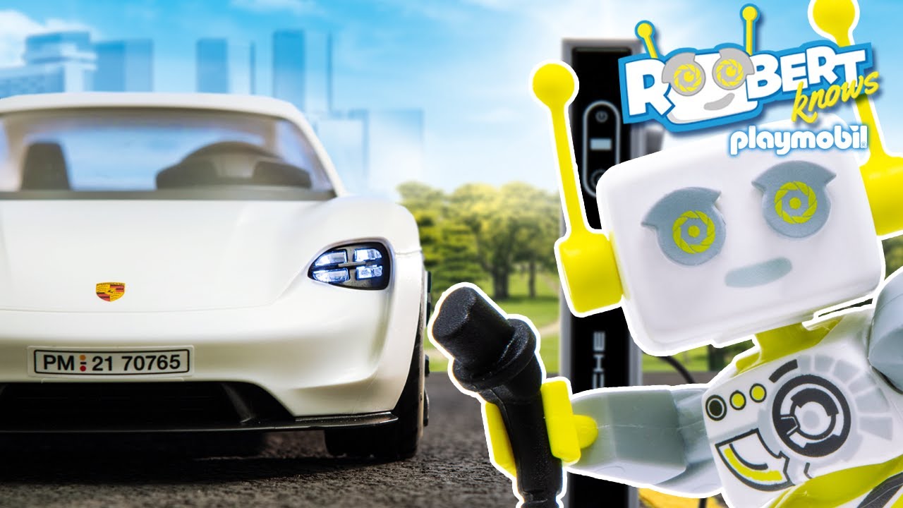 Qu'est-ce qu'une voiture électrique ? ROBert Sait - PLAYMOBIL en Français