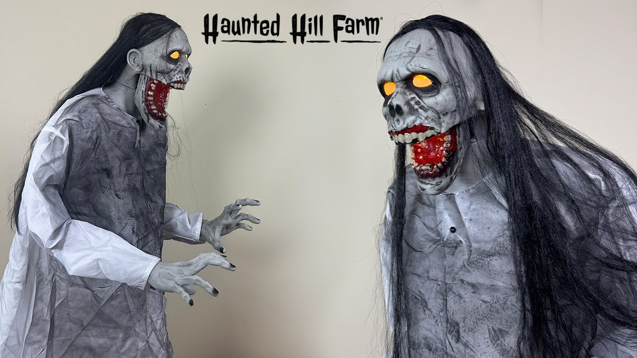 Lurching Woman 2025 from Haunted Hill Farm – Halloween Animatronic Unboxing