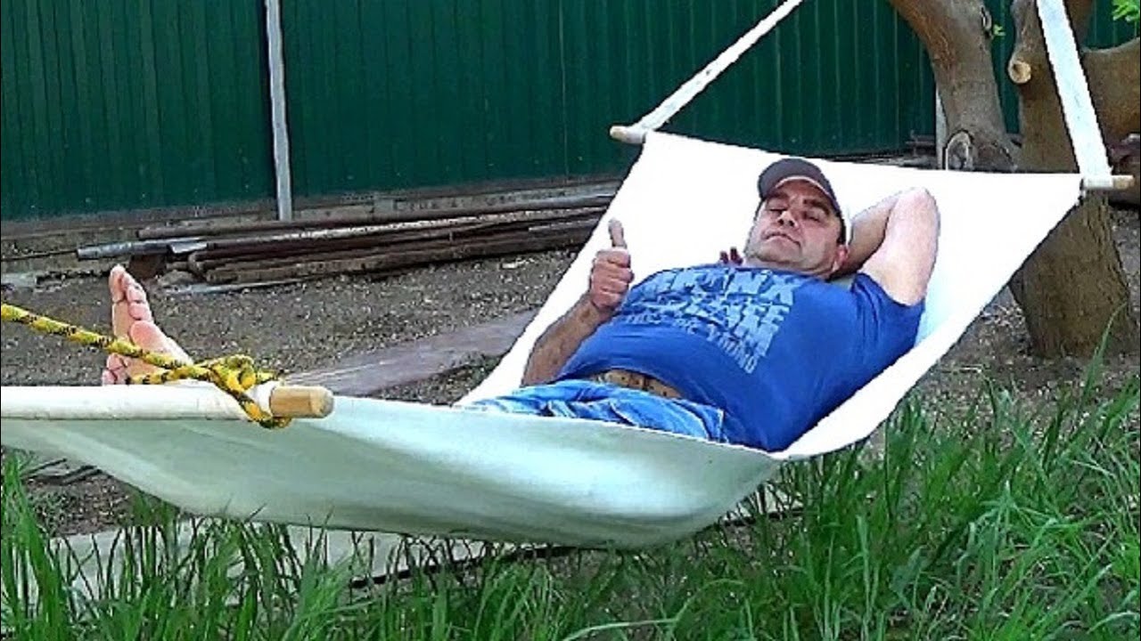 Гамак своими руками из подручных материалов