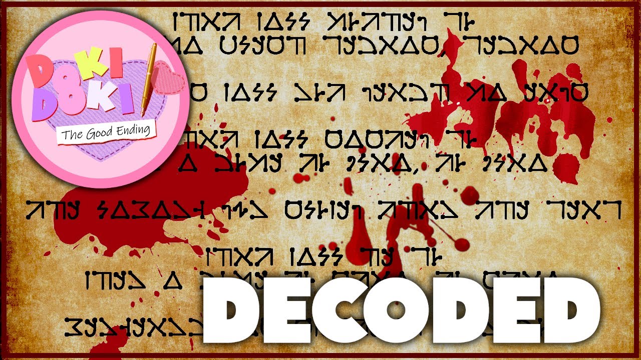 ENCRYPTED MESSAGE DECODED | DDLC The Good Ending (Bonus)