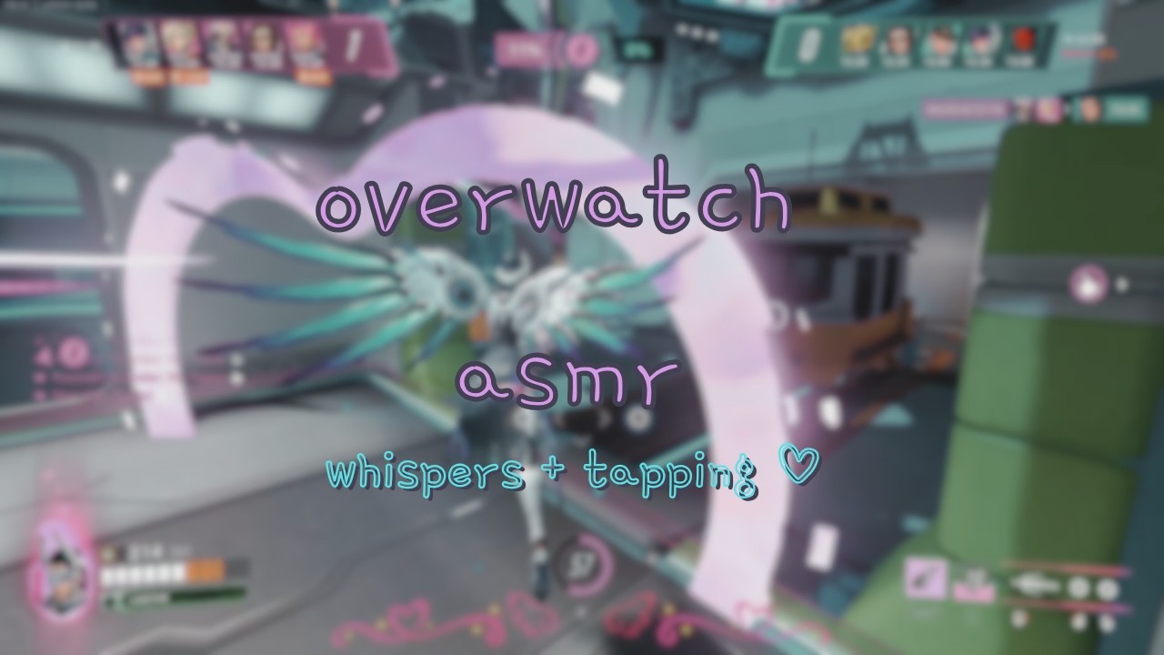 [asmr gaming] overwatch stadium mercy gameplay ~ ♡ whispers and tapping ♡