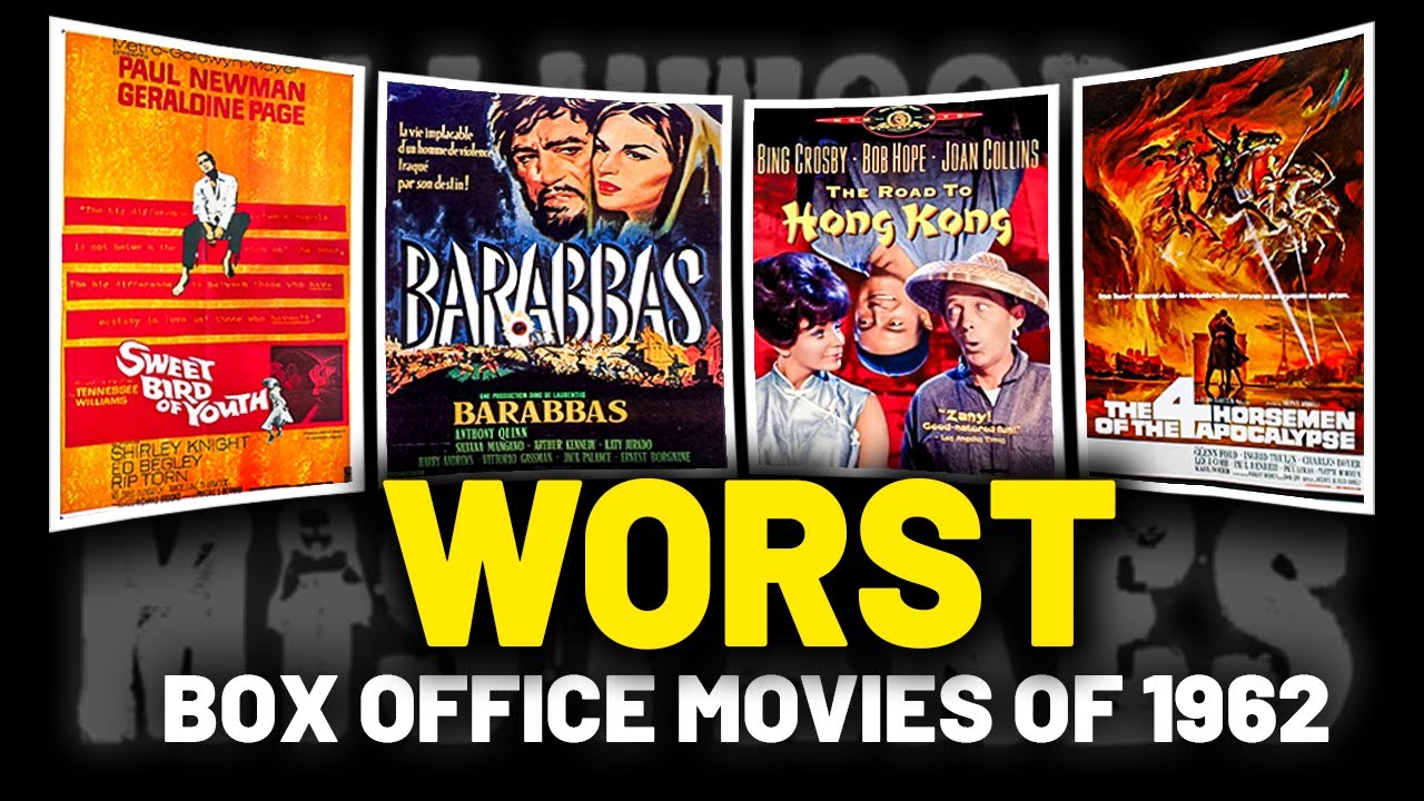 The 13 Worst Box Office DISASTERS of 1962: Hollywood's Costliest Mistakes