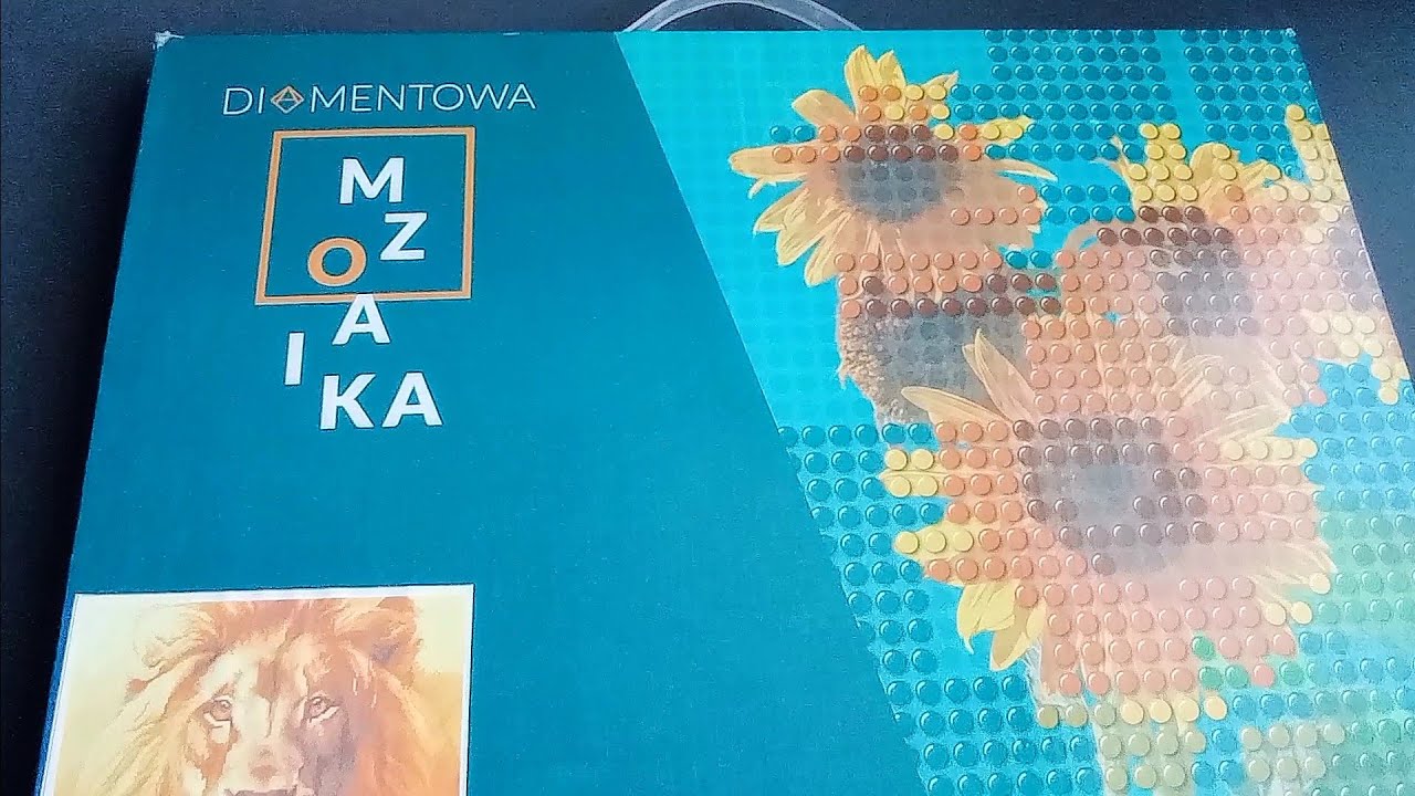 Testuję nową mozaikę diamentową 💎 - Lew🦁 od 123 Art #haftdiamentowy  #diamondpainting 