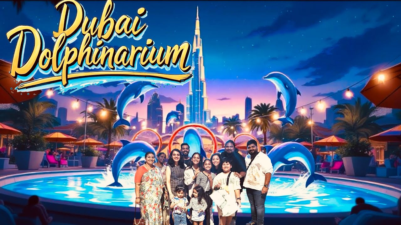 Vlog 7: Dubai Dolphinarium 🐬🌊✨ (4k) | A Day with Dolphins 🐾🎥🐳 | @Amrithrajvlogs 