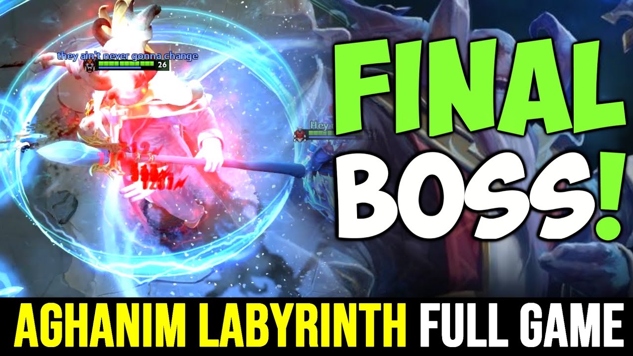 First Pro Gameplay Aghanim Labyrinth TI10 Summer Event &mdash; Imba Final Boss