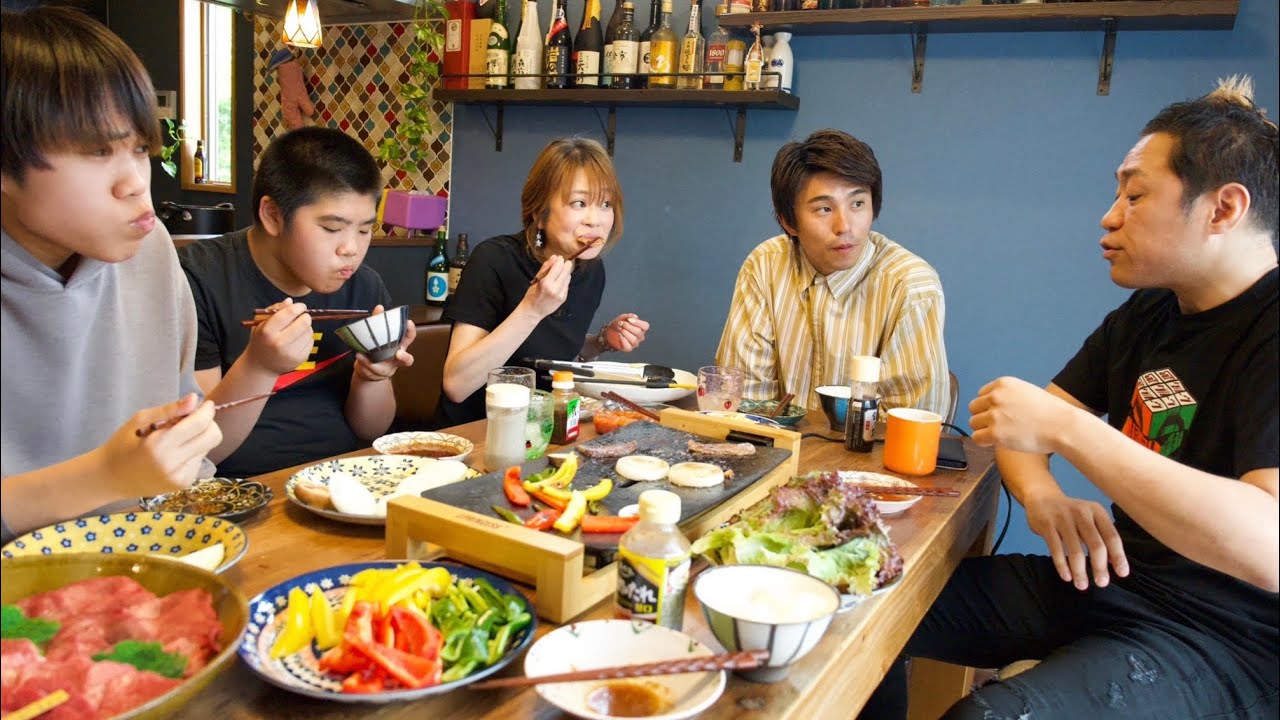 はなわさんの豪邸にお邪魔して家族で焼肉したけど夫婦喧嘩になりそう