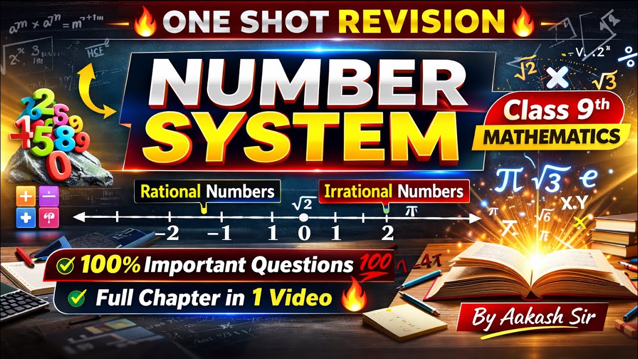 📘 Class 9th Mathematics – Number System | One Shot Revision 🔥by Akashsir #maths #mathsSimplified_18 