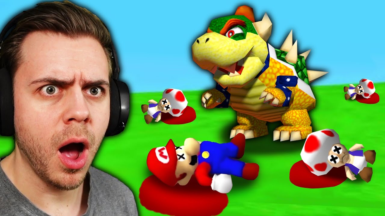 Mario 64, но Боузер убивает всех...