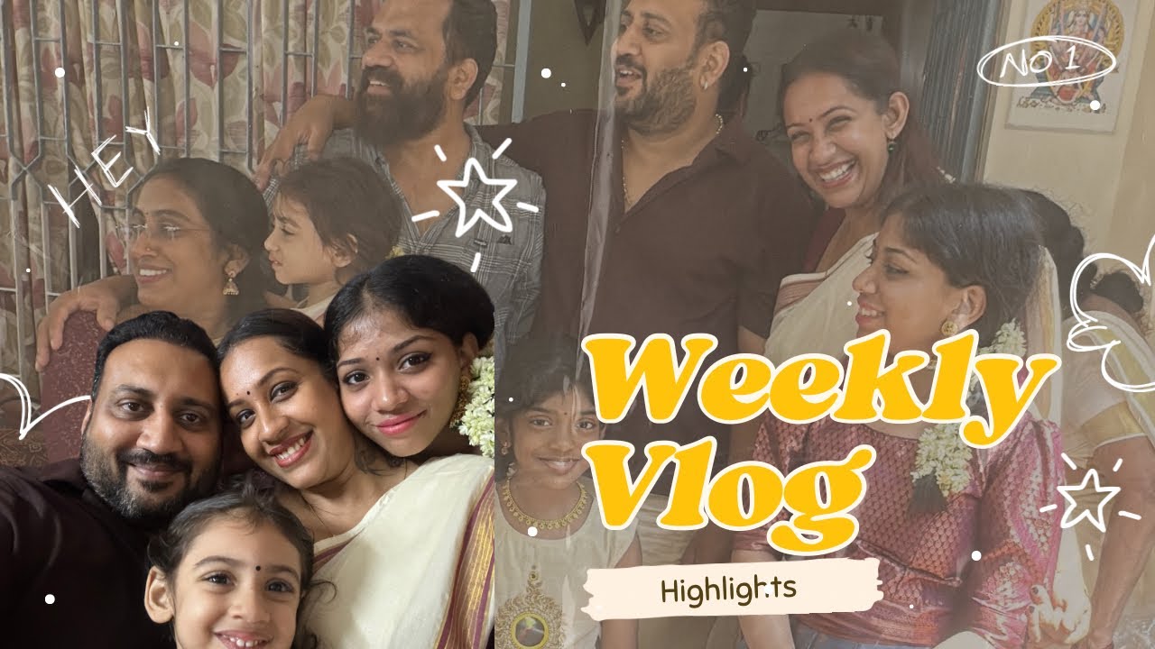 Weekly Vlog | Pongala | Parsha | Pet Family | Sowbhagya Venkitesh