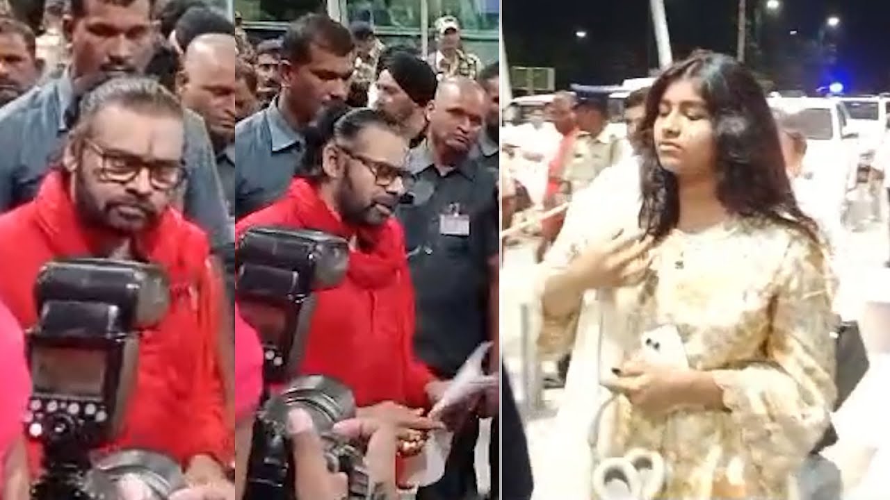 Deputy CM Pawan Kalyan & His Daughter Aadya Visuals @ Tirupati Airport | Manastars