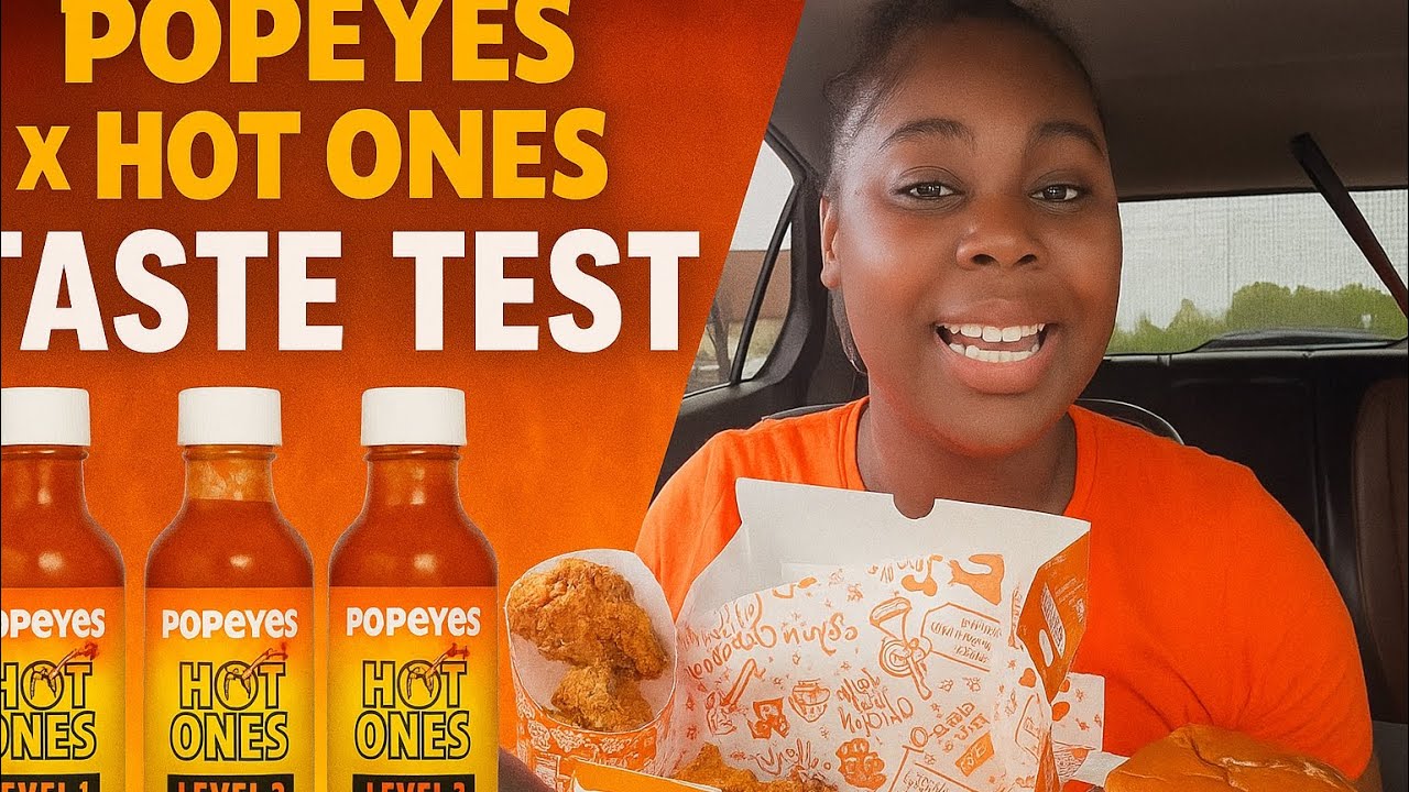 Trying Popeyes’ New Hot Ones Sauces… Can I Handle the Heat? 🌶️🔥