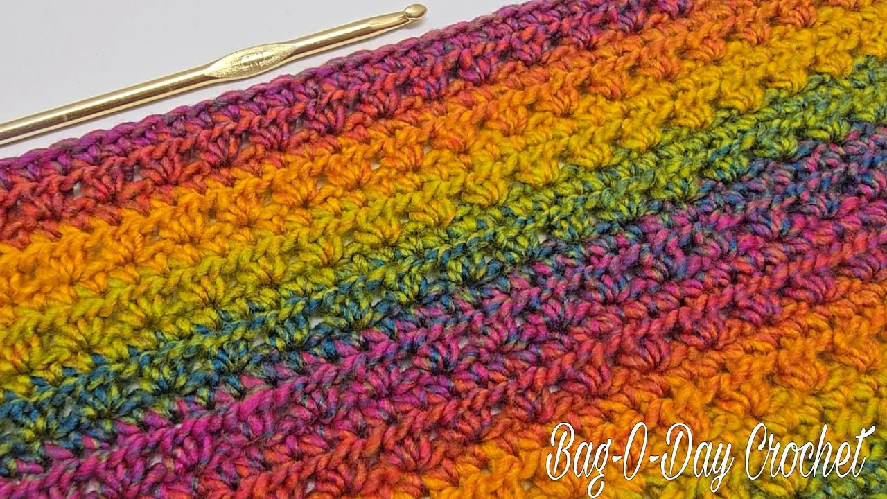 🌟 How To Crochet An Easy Stitch - Great For Blankets and Scarfs 🧶