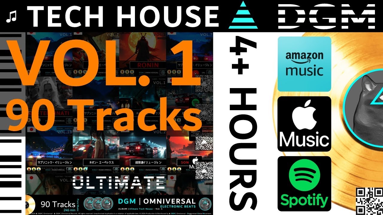 Ultimate: Tech House | Best of Electronic Underground Music | Vol. 1 | 4+ Hours | ▲ DGM | 2024