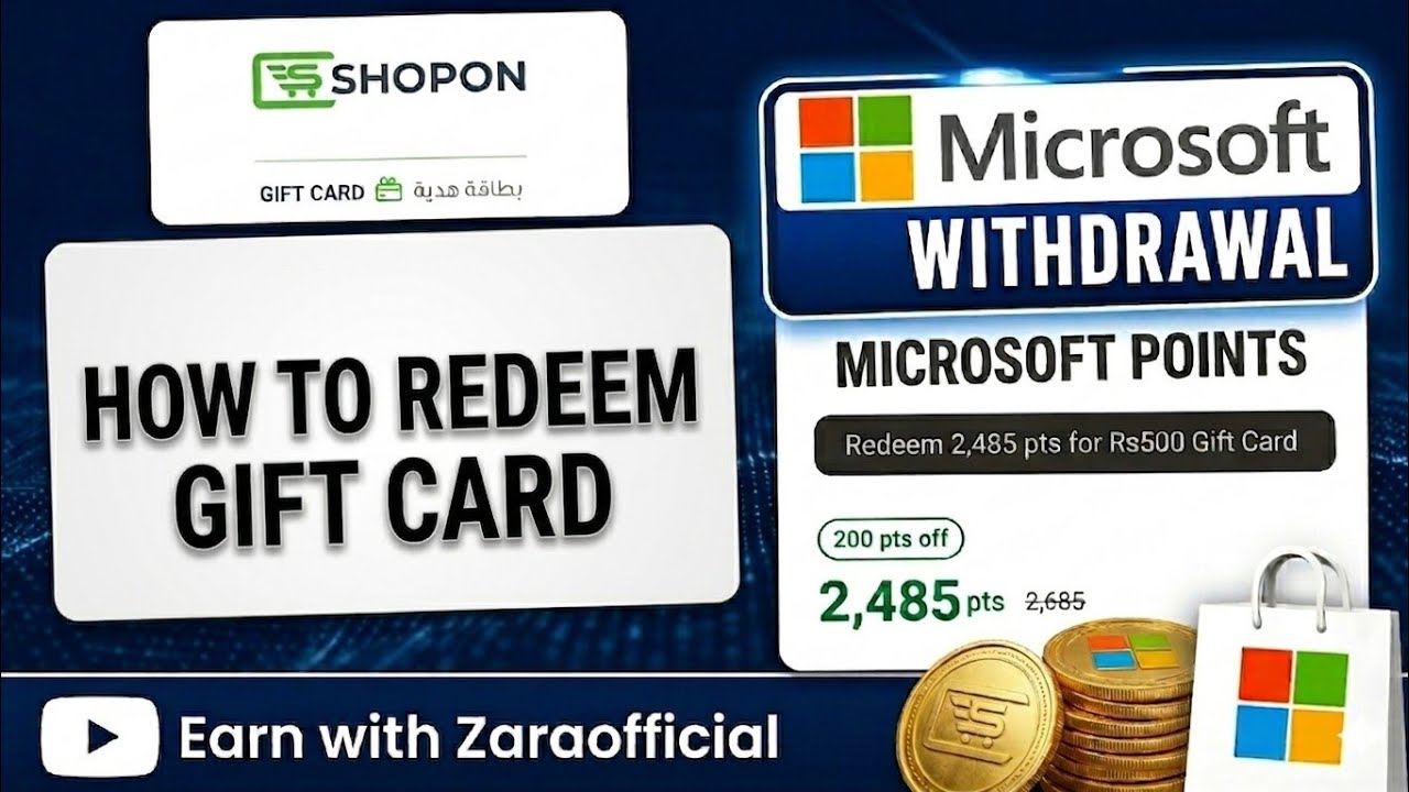 How To Redeem Shopon Gift Card on Microsoft Bing app| Easy Method 💸 | Complete Step By Step Guide 