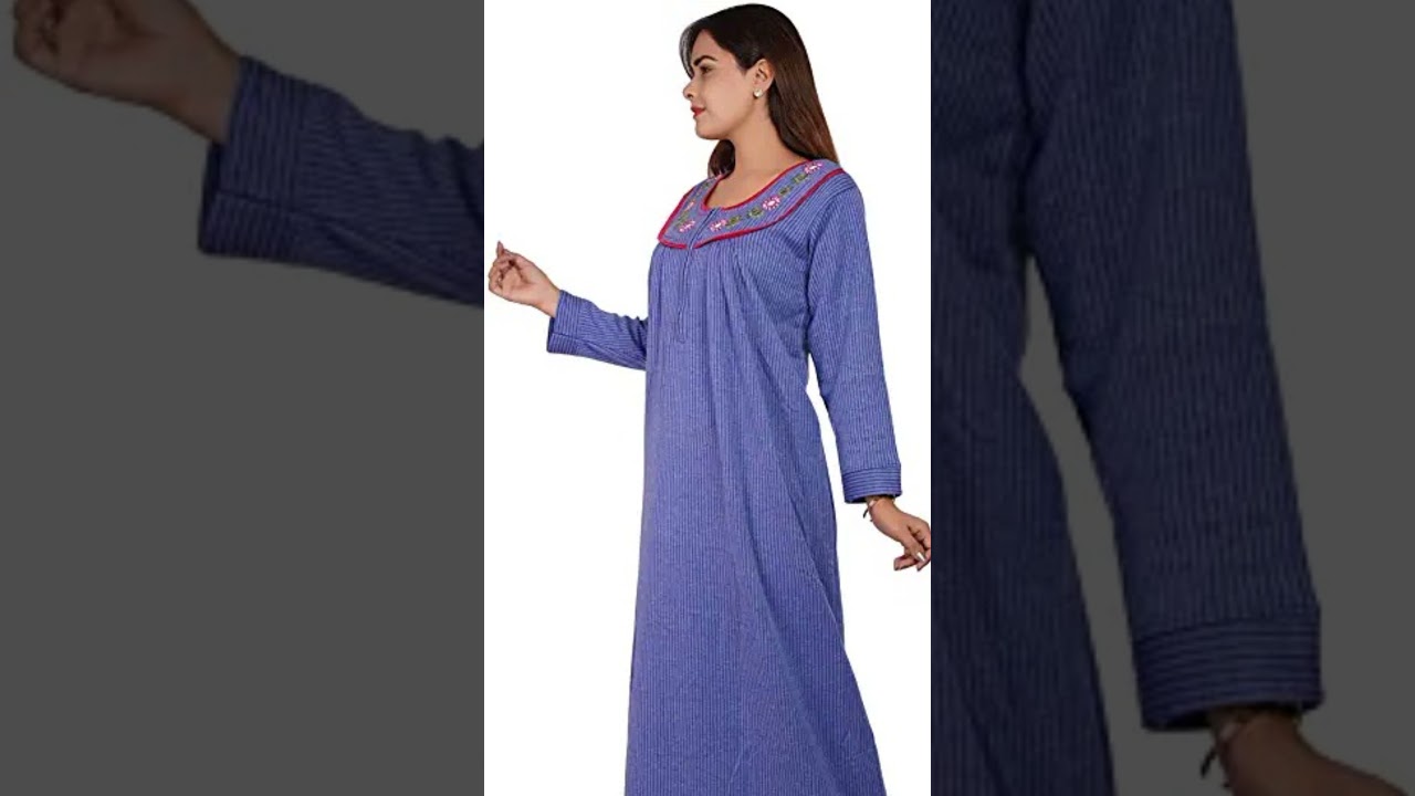 Winters Woolen Nighty, Nighty Suits & Maxi Warm Nighty Thermal Winter Nighty Designs DIY # Shorts