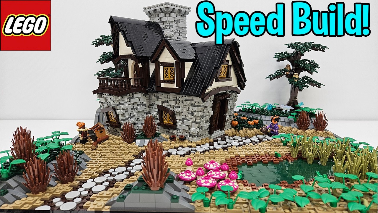 LEGO Speed Build: Elderwood Estate! | Fantasy MOC! | A DND Inspired Build! | #lego #speedbuild