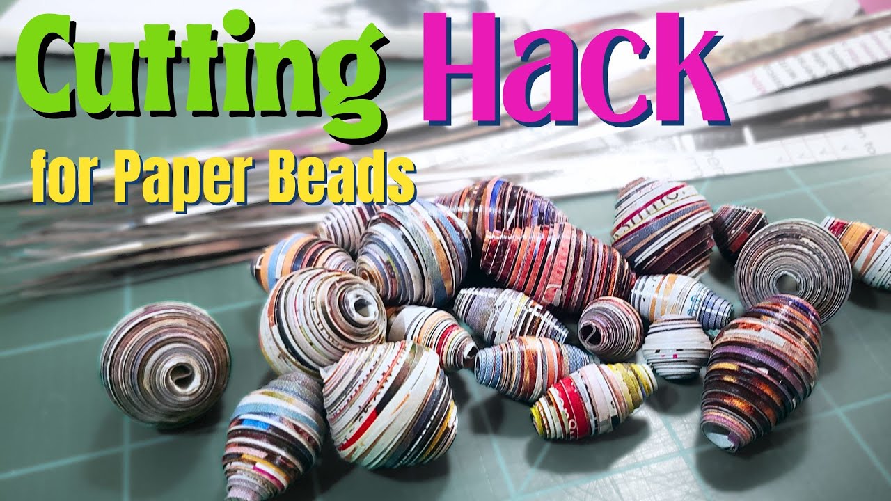 How I Make Giant Paper Beads With No Template Needed!