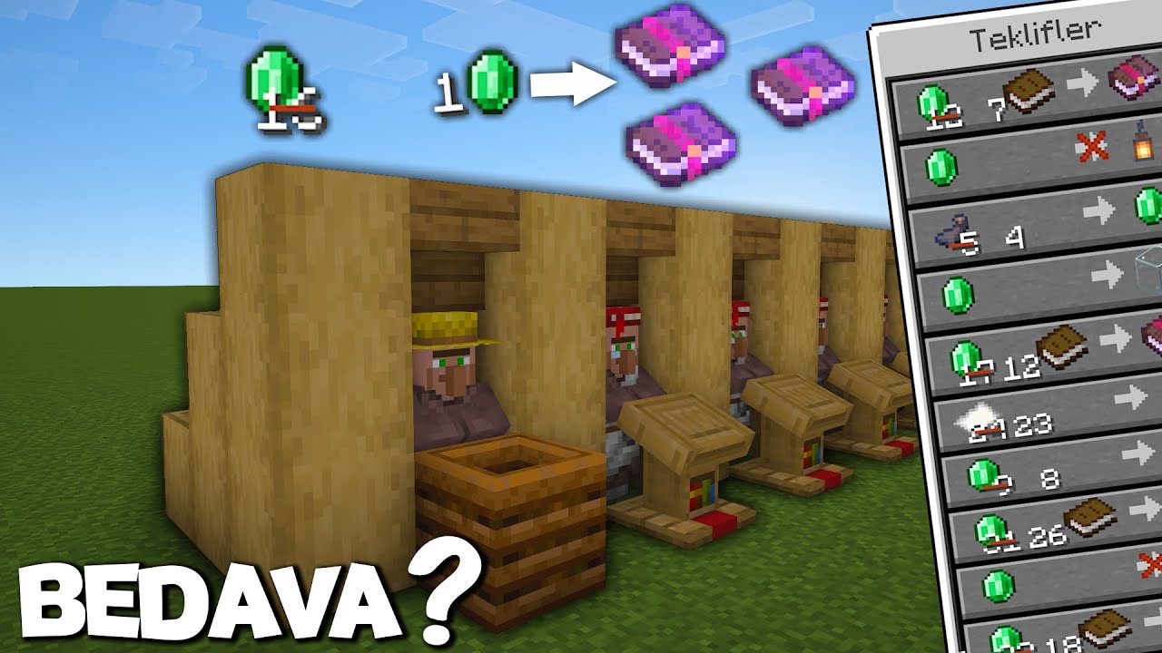 Köylüler Ve Ufaktan Ticaret! | Minecraft Survival Bölüm 4