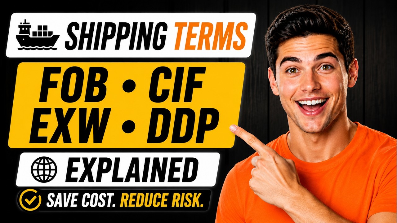 Alibaba Shipping Terms Explained for Beginners | FOB vs CIF vs EXW vs DDP Full Guide