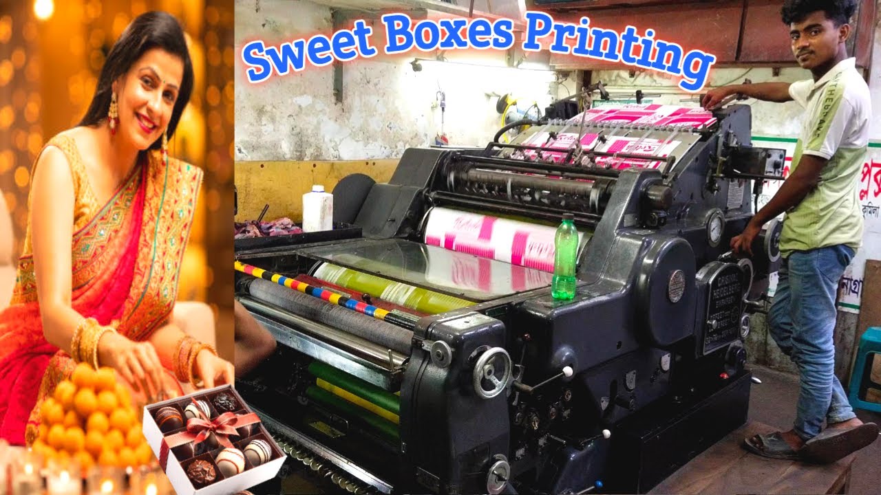 Sweet Boxes Printing By Heidelberg Printing Machine / Sweet Box Print.