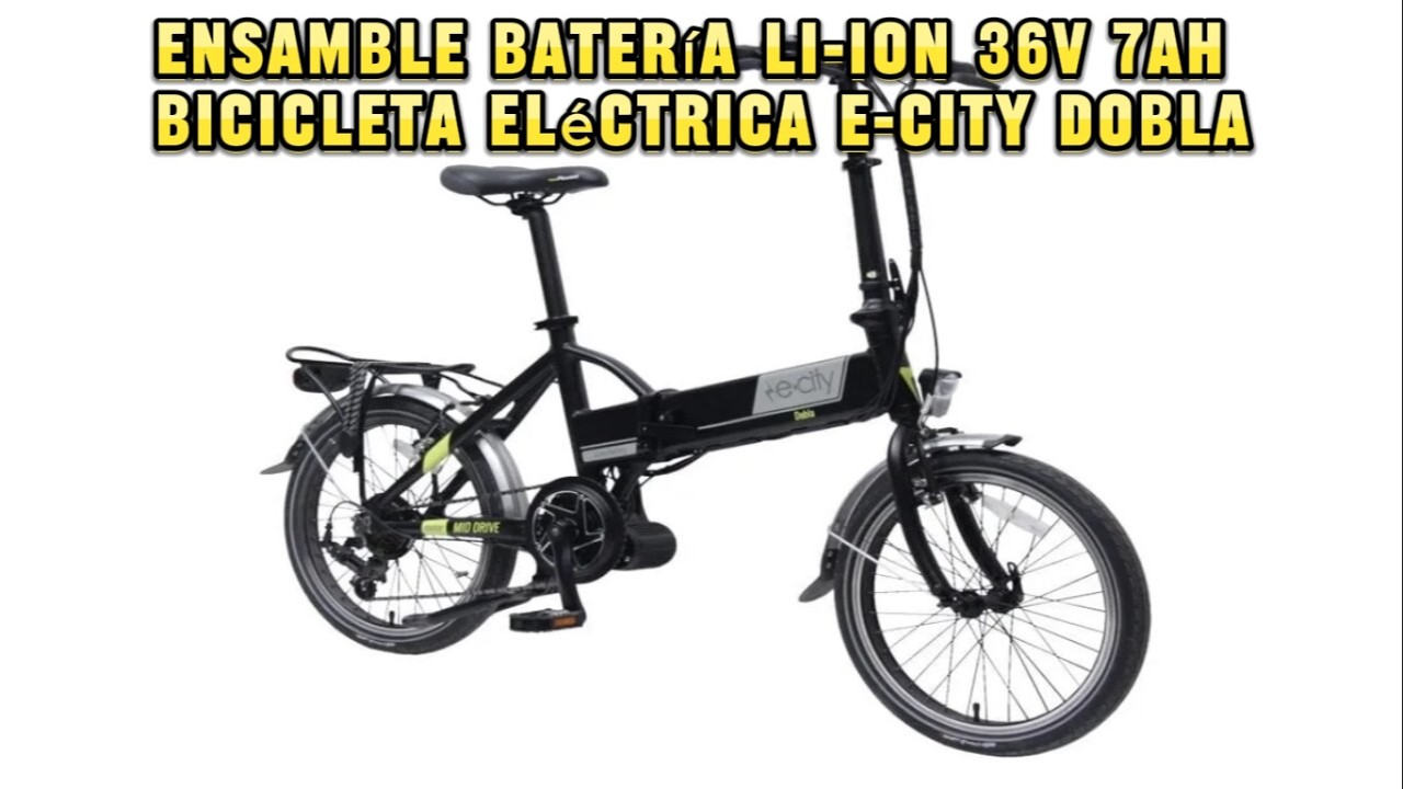 Batería Li-ion 36V Bicicleta Eléctrica e-City Dobla #ebike #18650 #bicicletaelétrica #citybike