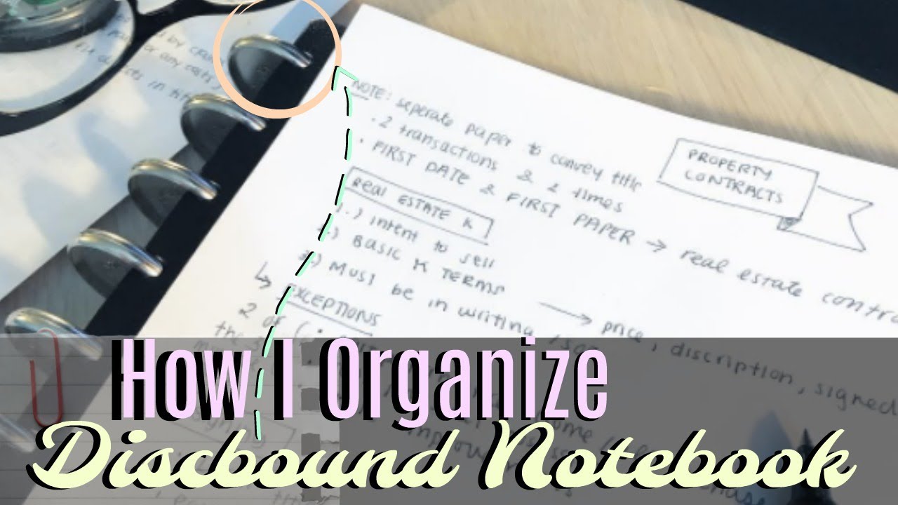LAW SCHOOL | How I Use Disc Bound System (Arc & Levenger)  to ORGANIZE | J Wong