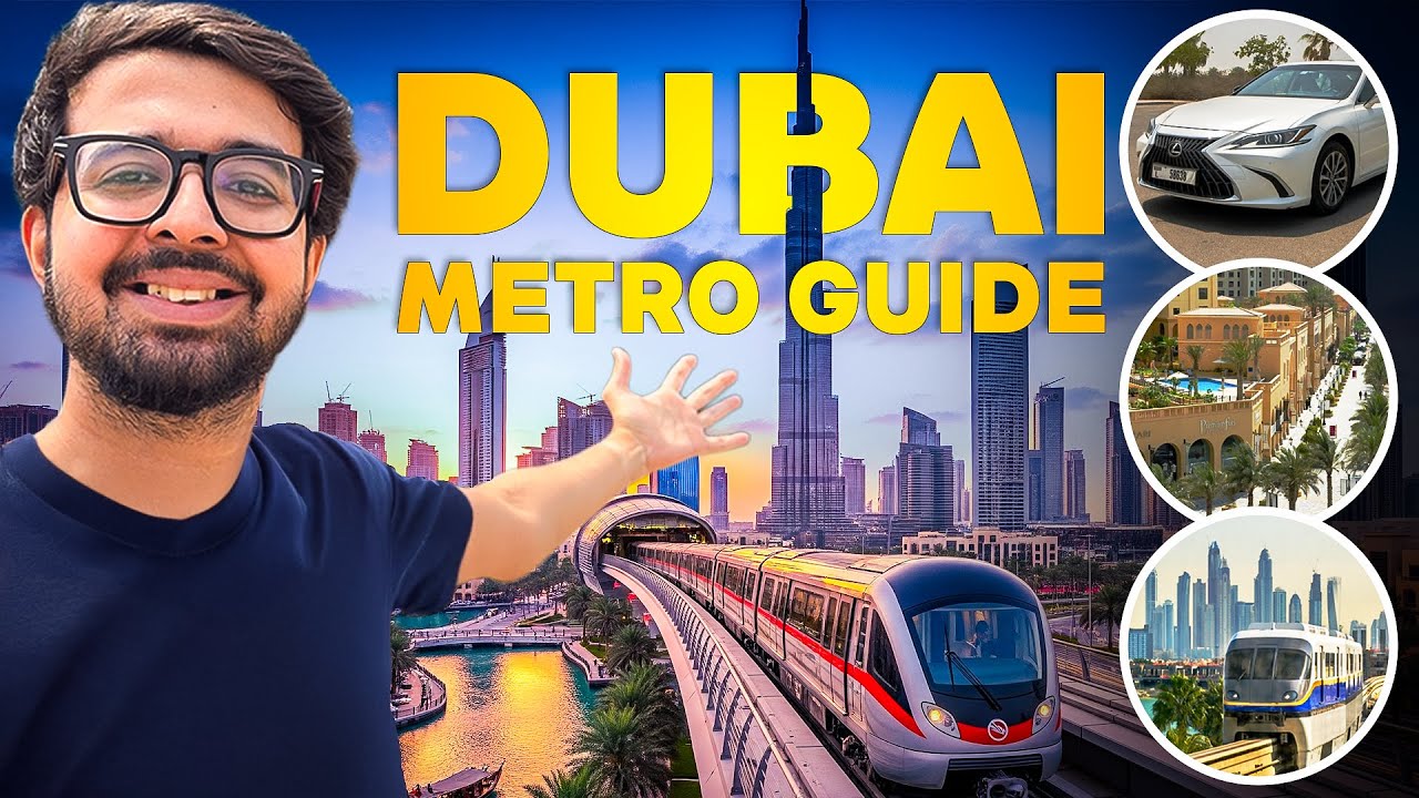 Dubai Metro Guide | JBR The Walk's Walking Tour | Uber Lexus | Palm Monorail Complete Tour With view