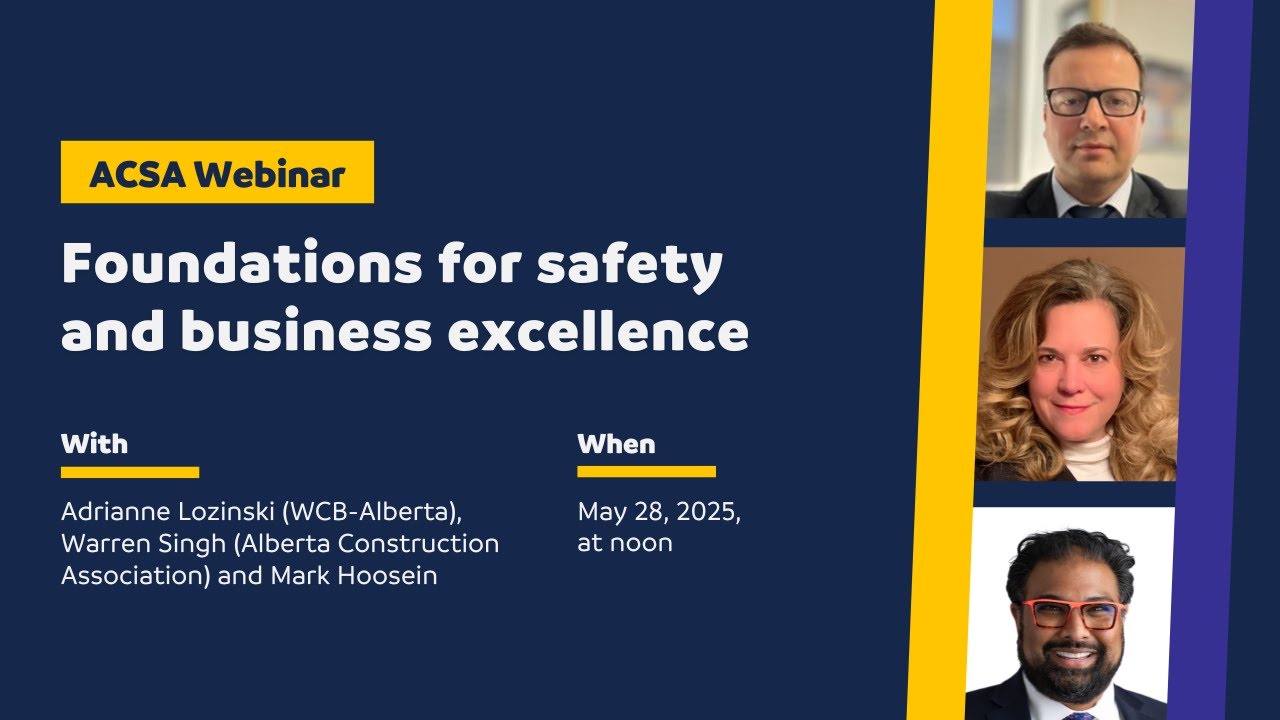 ACSA 2025 Webinar #1: Foundations for Safety and Business Excellence
