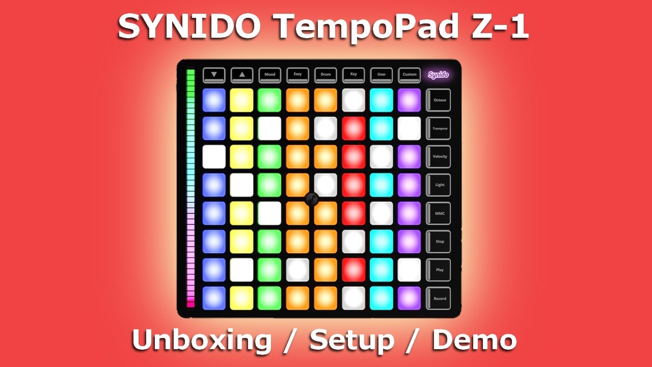 Synido TempoPad Z-1 Midi Controller | Unboxing / Setup / Demo
