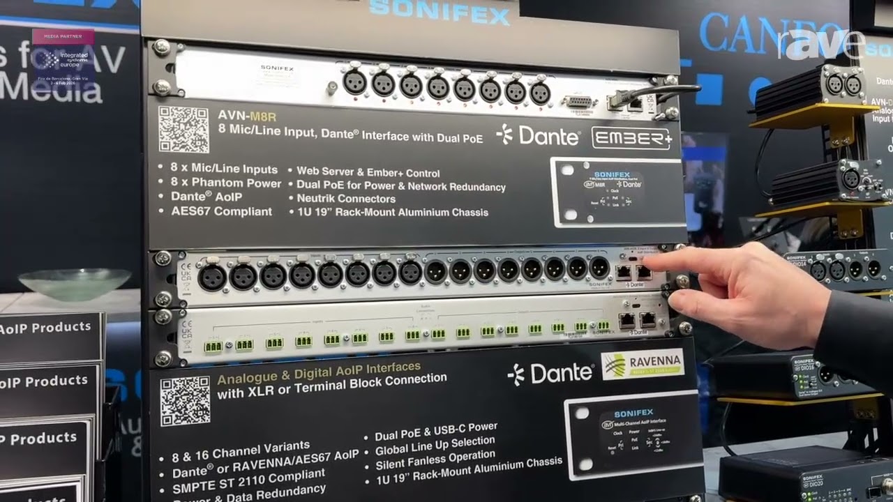 ISE 2026: Sonifex Shows Off AVN-IO8 Audio Converter and Interface