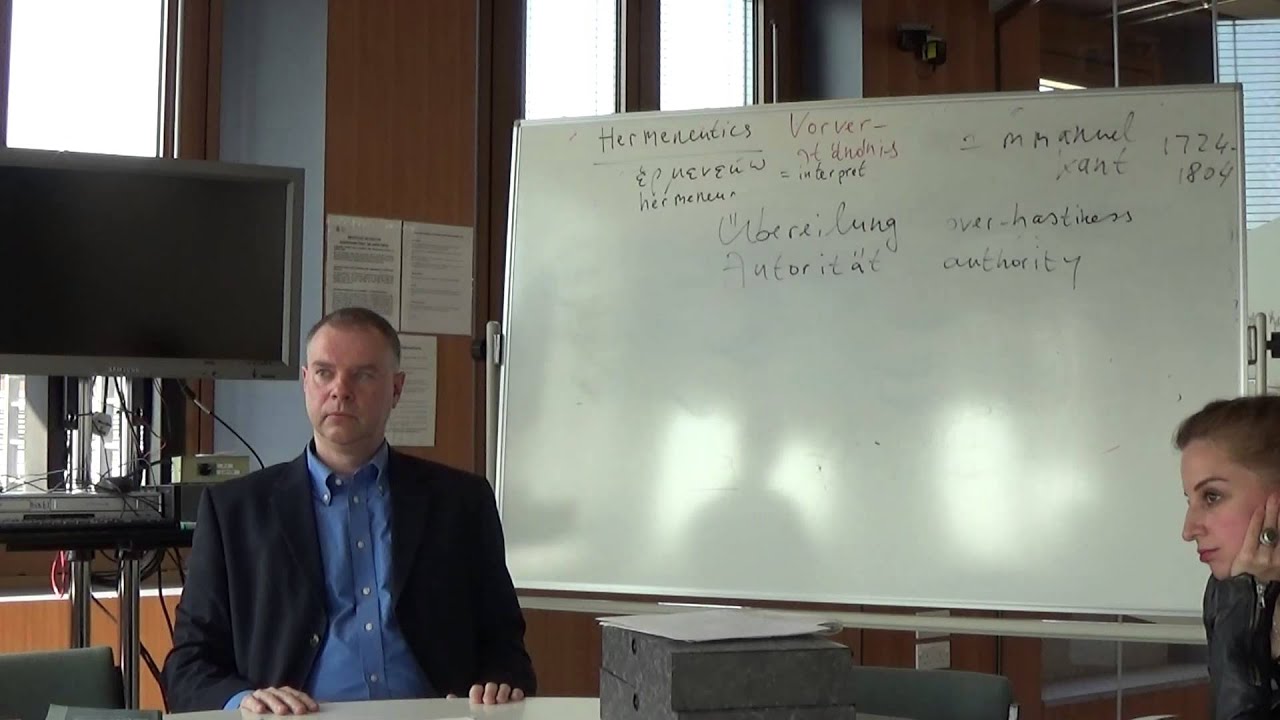 Prof. Henk de Berg on Hermeneutics I (Gadamer)