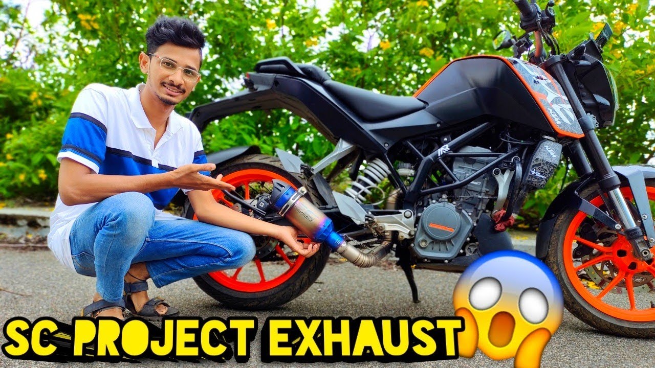 ktm duke 125 exhaust modification 😱 || sc project exhaust || performance upgrade series episode-2