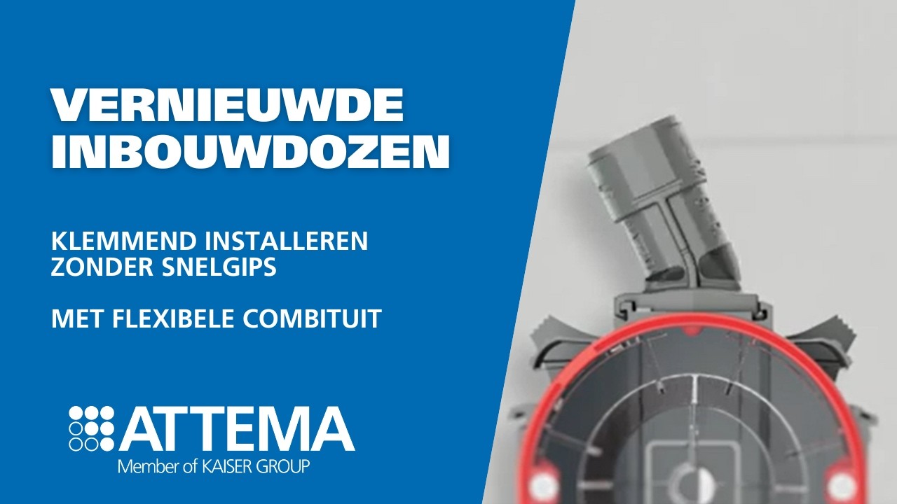 Inbouwdoos U40/U50/UD50 ; dé inbouwdoos voor elke steense wand | Attema