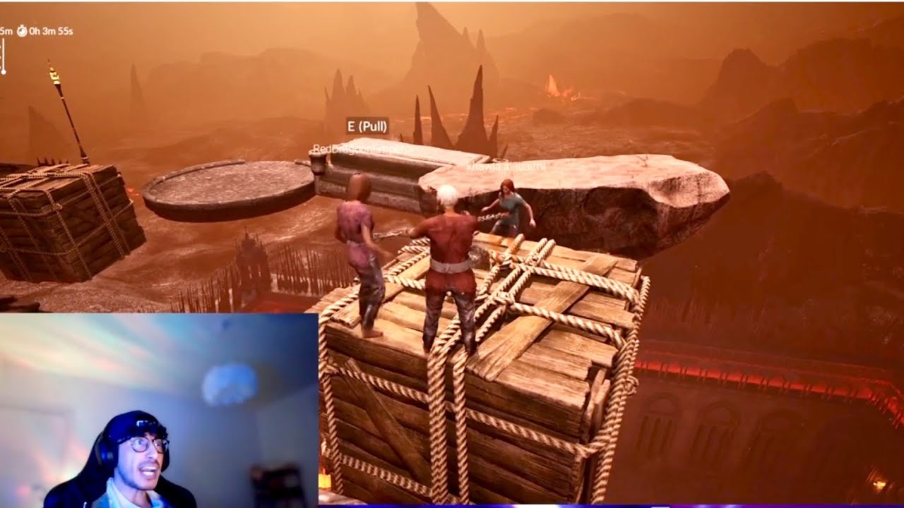 علاء الدين يلعب chained together مع خولوش وشكر، جلطوه 😂