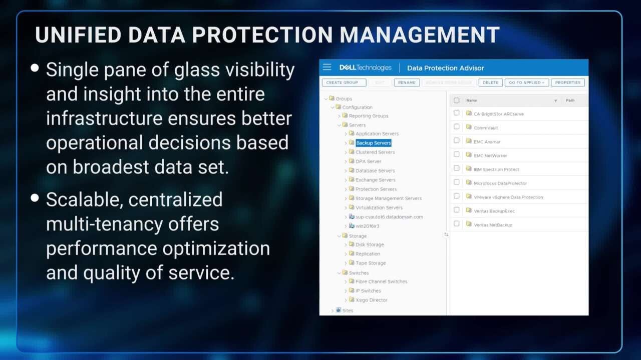 Dell Data Protection Advisor overview
