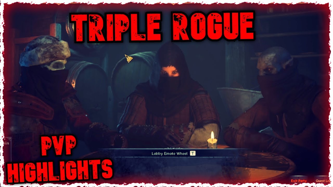 Triple ROGUE IS DEVIOUS. Dark and Darker - PvP Highlights/Funny Moments