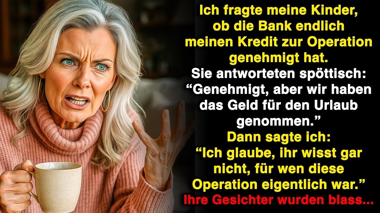 Sie nahmen mein OP-Geld für den Urlaub, bis ich verriet, wer wirklich operiert werden sollte…