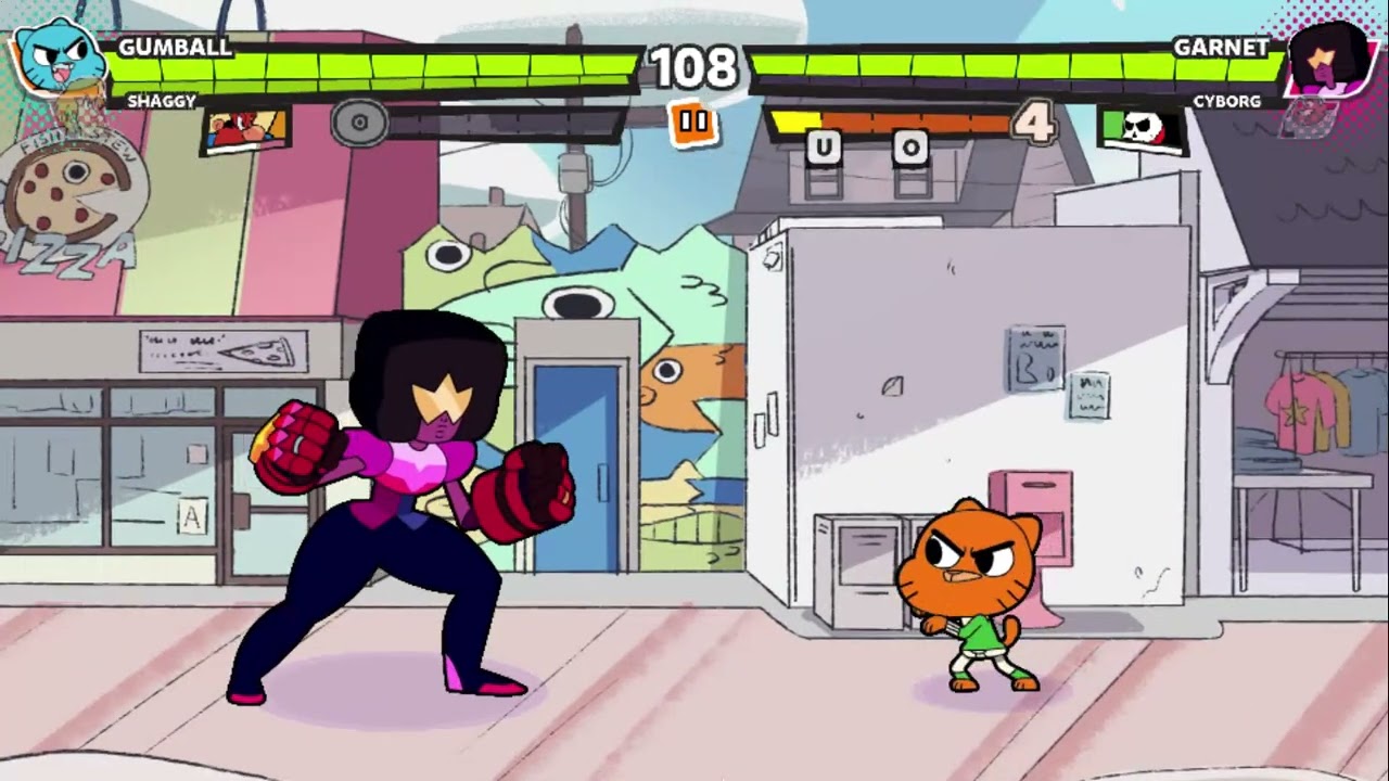Jump Jousts Jam Shaggy & Gumball vs Cyborg & Garnet