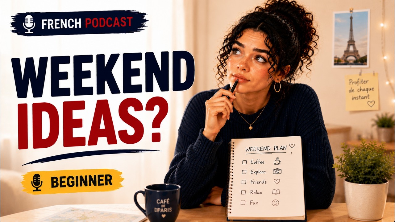 How to Plan Your Weekend in French | Organiser son week-end en français | French for beginners