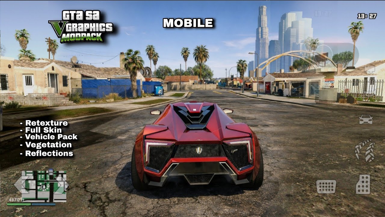 GTA San Andreas GTA 5 Graphics Modpack for Android | 2026 Update