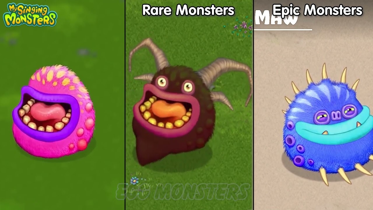 ALL Epic Monsters Vs Rare Monsters Vs My Singing Monsters Redesign Comparisons ~ MSM