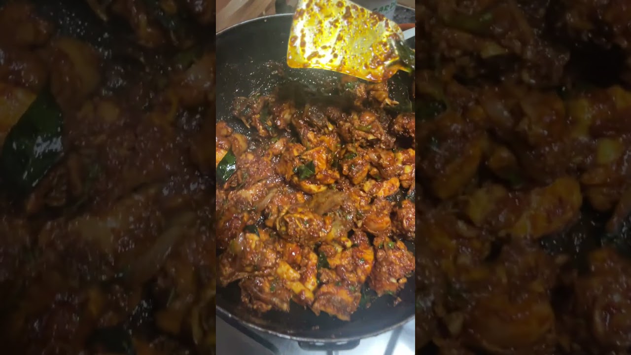 Spicy chicken exact ga chesinda maa amma #telugu #food #telugufood #chicken #chickenrecipe #trend