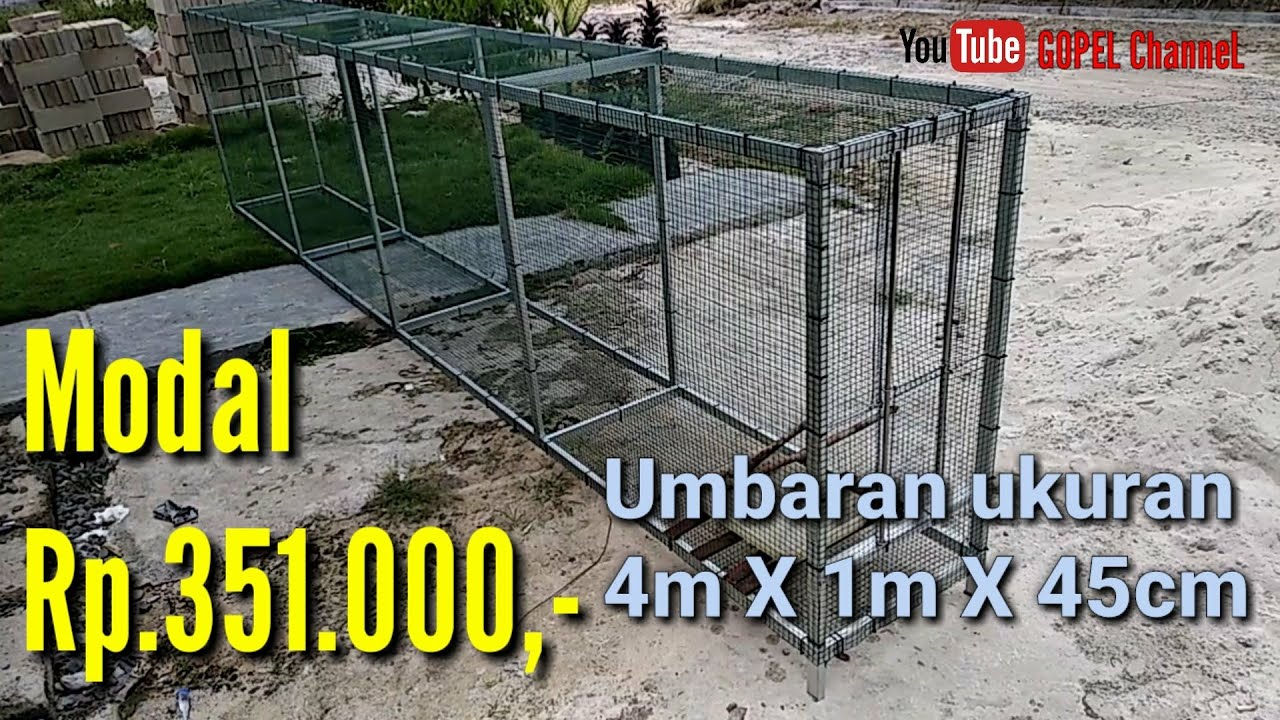 Membuat UMBARAN BURUNG bahan Holo galvanis PANJANG 4 Meter.