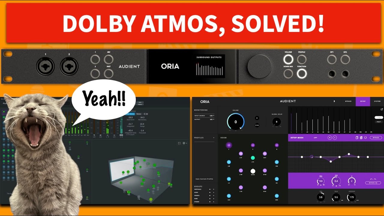 Audient ORIA | The FIRST Dedicated Dolby Atmos Interface!