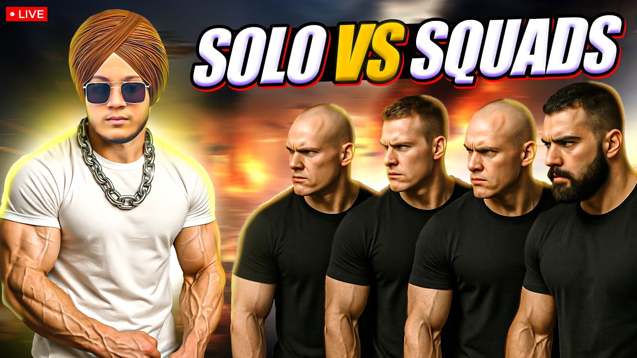 SOLO VS SQUAD GAMEPLAY LIVE WITH KAVVY #bgmilive