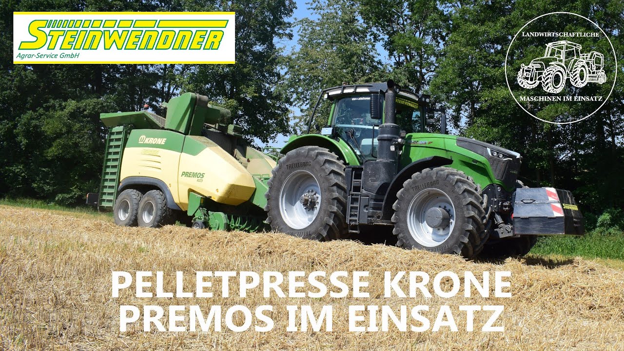 Krone Premos 5000 Pellets Presse | Fendt 1042 Vario | Steinwendner Agrar Service | Großtraktor