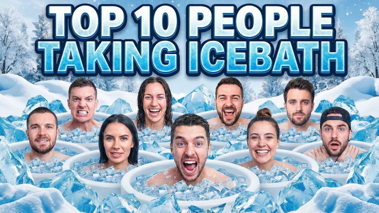 Extreme Ice Bath Challenges | Top 10 Coldest Reactions 🗿