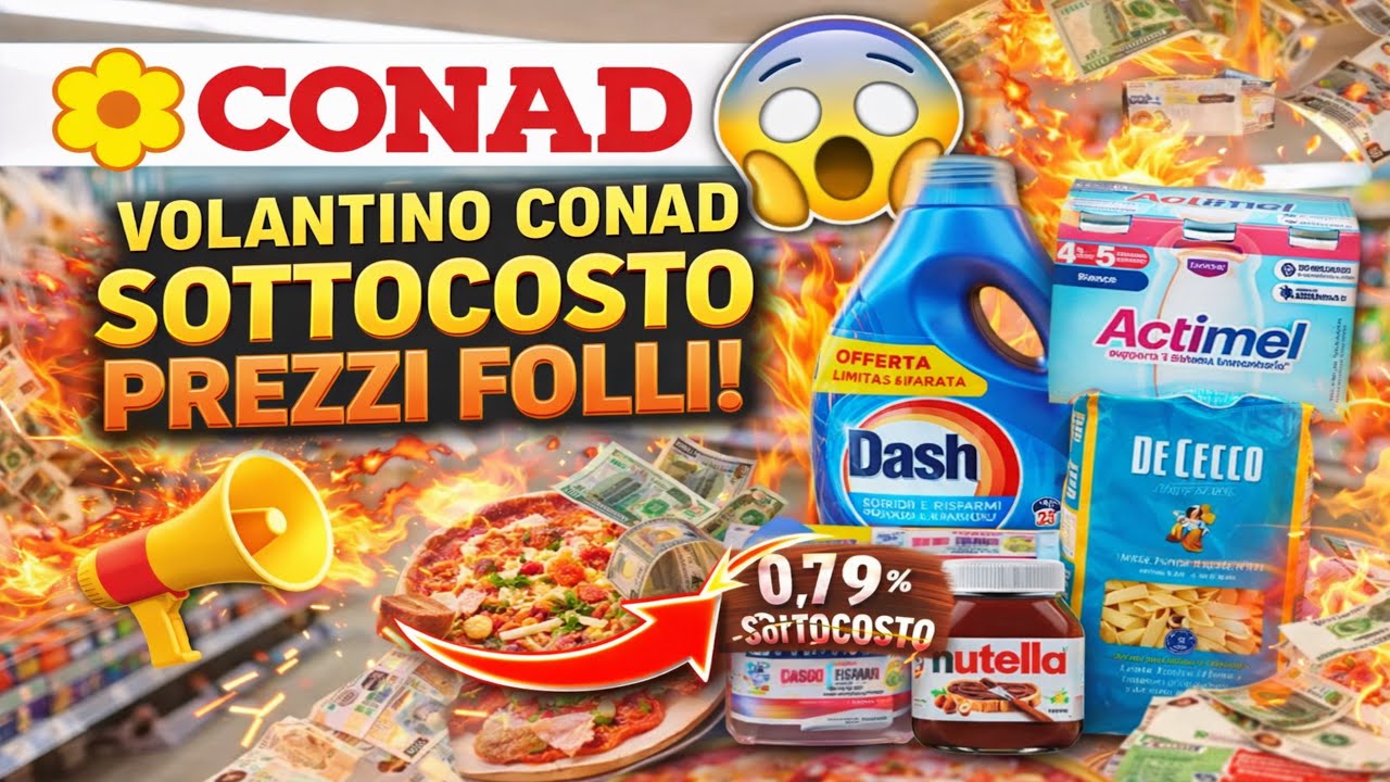 VOLANTINO CONAD 29 GENNAIO – 7 FEBBRAIO 2026 IN ANTEPRIMA | SOTTOCOSTO 🔥 PREZZI FOLLI!