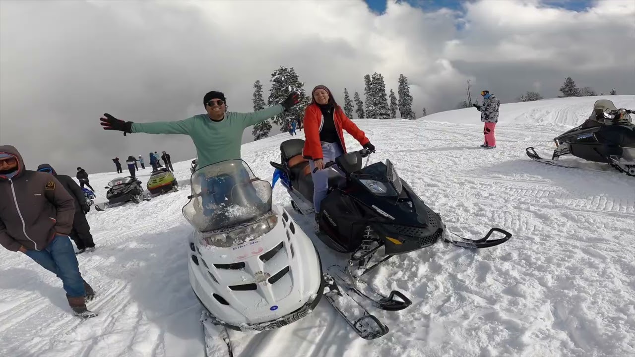 SNOW BIKING IN #GULMARG, #KASHMIR THINGS TO DO #2022