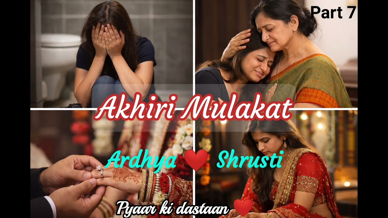 Akhiri Mulakat ( A lesbian love story)// Part-7//Ardhya ❤️😊 Shrusti//gl lovestory 